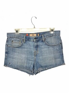 Vintage Juicy Couture Y2K Denim Cutoff Shorts Size 31 Button Fly Low Rise